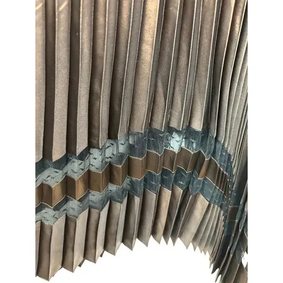 ALLSAINTS Nadia Foil Midi Dress Wool 2-in-1 Size Medium NWT - Picture 15 of 16